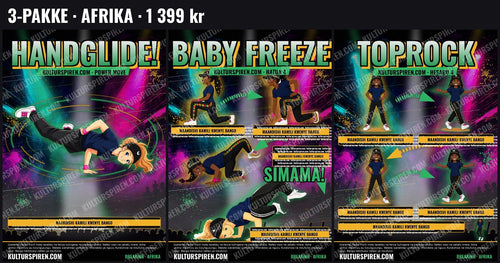 3-pakke Afrika: plakatene som sendes