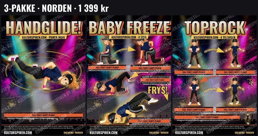 3-pakke Norden: plakatene som sendes