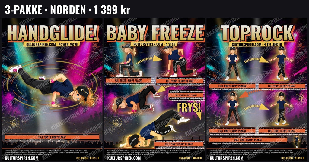 3-pakke Norden: plakatene som sendes