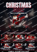 Juleplakat Christmas Edition – Turtle 1-2-3 og Coffee grinder 1-2-3 (forhåndsvisning med vannmerke)