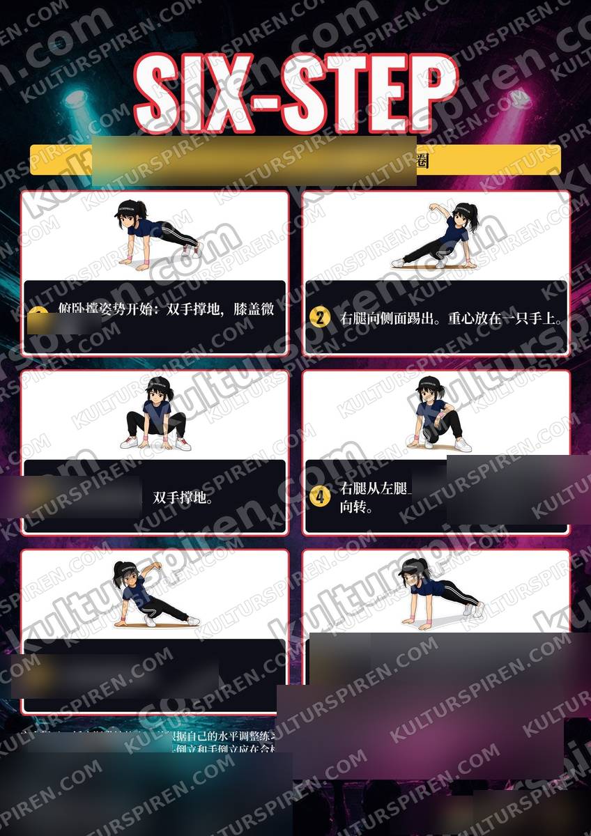 Póster Asia – Six-step 50×70