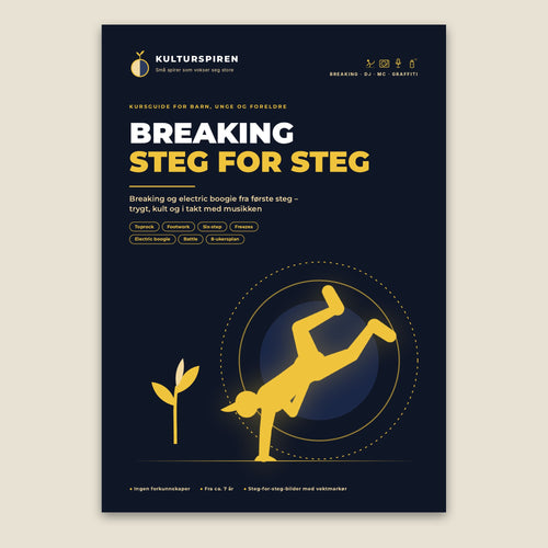Forsiden av PDF-guiden Breaking steg for steg fra Kulturspiren