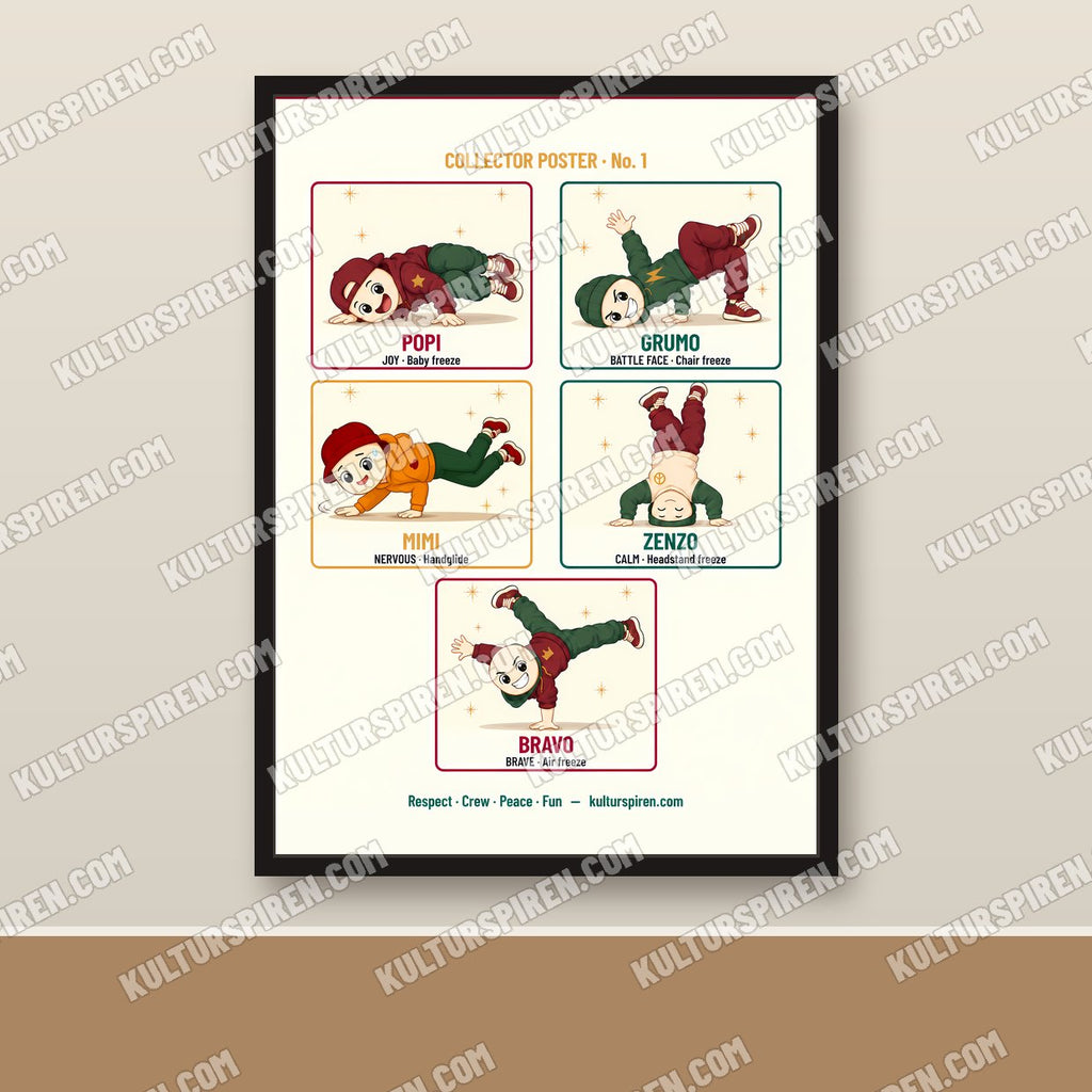 Freeze Crew collector poster 50×70 – mockup