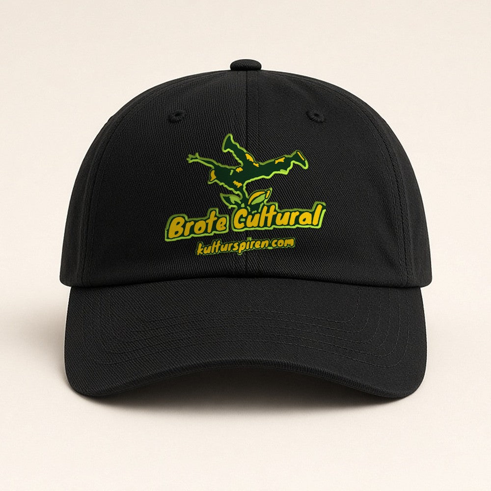 Svart Kulturspiren-kaps (graffiti-logo) brodert – spansk, kulturspiren.com