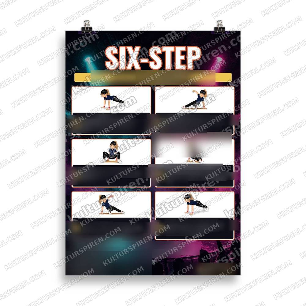 Plakat Norden – Six-step 50x70 – plakat på vegg