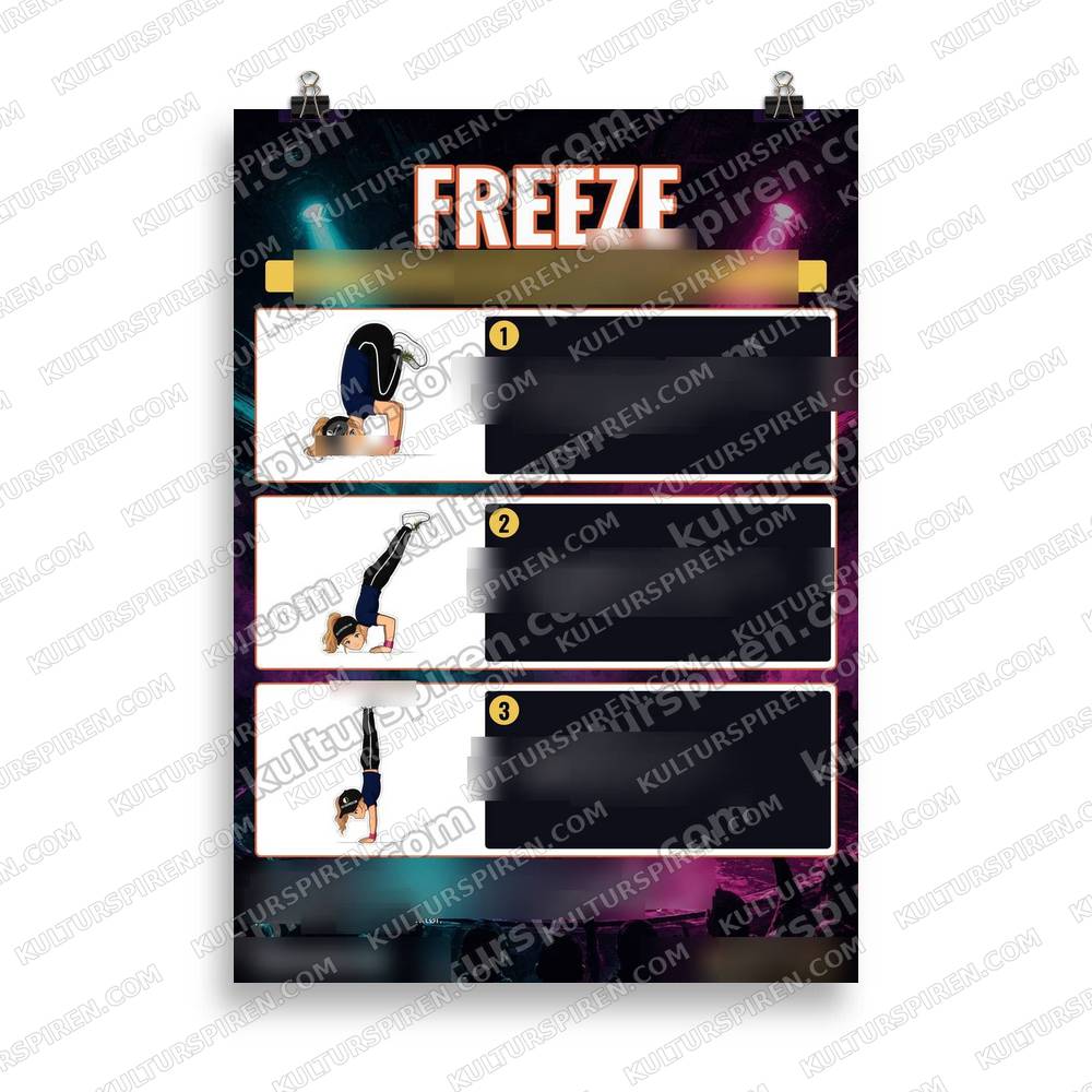 Plakat Norden – Freeze 50x70 – plakat på vegg
