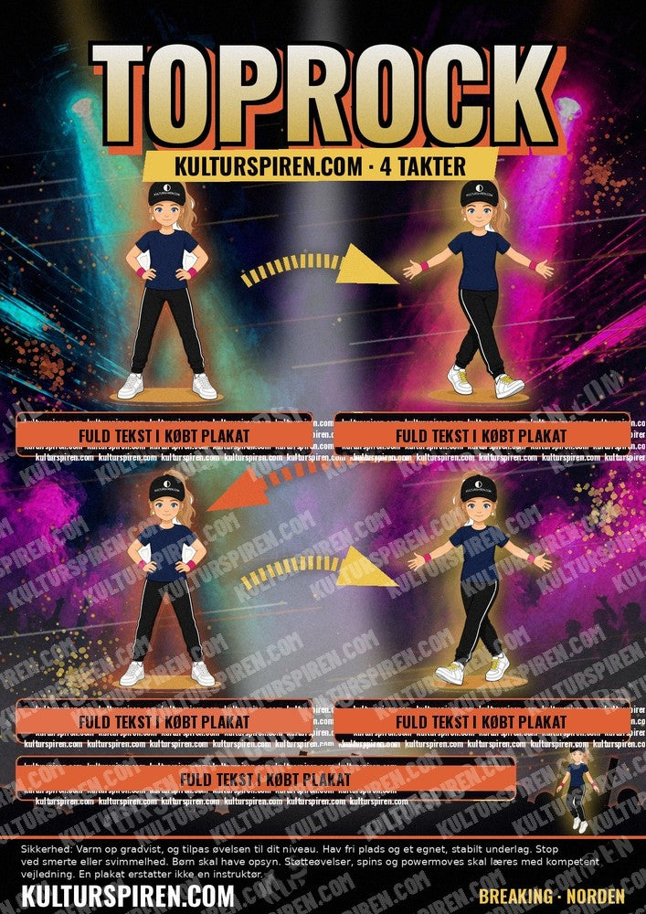 Plakat Norden toprock – Dansk