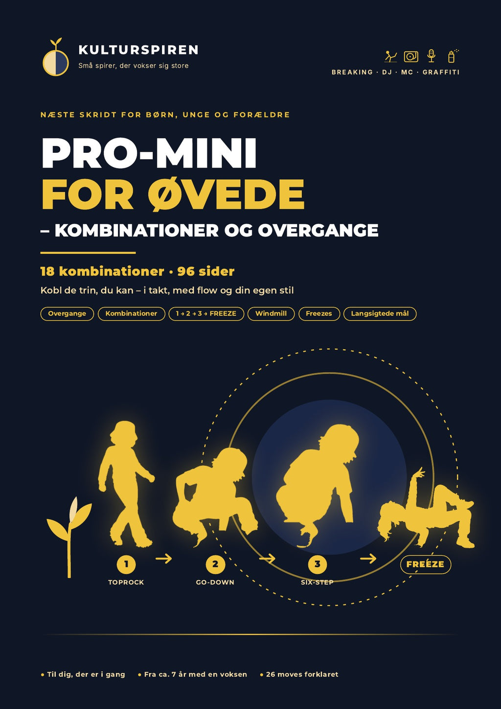 PRO-MINI for viderekommende – kombinasjoner og overganger: forside (dansk)