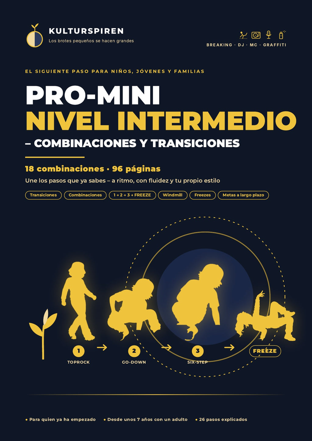 PRO-MINI for viderekommende – kombinasjoner og overganger: forside (spansk)