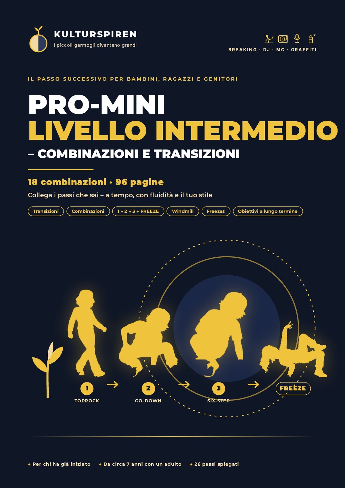PRO-MINI for viderekommende – kombinasjoner og overganger: forside (italiensk)